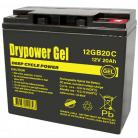 Drypower 12GB20C 12V 20Ah Sealed Lead Acid Gel Deep Cycle Battery