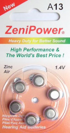 ZeniPower A13 Zinc Air