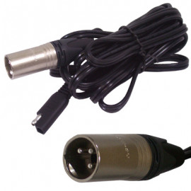 Neutrik Plug NC3MX XLR female type connector lead for Battery Fighter Chargers. (Can be adapted to other chargers) suitable for connecting to many mobility scooters