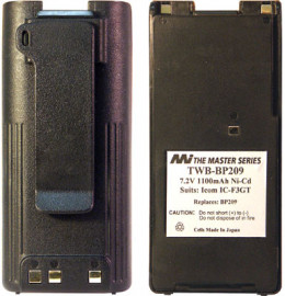 ICOM BP-209, BP-210, IC-F3GS,IC-F3GT, IC-F4GS, IC-F4GT, IC-F21, IC-F21S, IC-V8