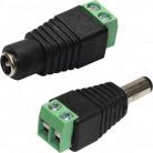 CE-MDC2.1MM-TB-SET - 2.1mm DC Plug to Terminal Block Type Connector (Pair - Male DC & Female DC)