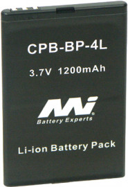 Replacement battery for Nokia BP4L,  6650 T-Mobile Nokia 6760 slide Nokia 6790 Surge Nokia E52  Nokia E55     Nokia E61i Nokia E63 Nokia E71 Nokia E71x 