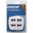 Enecharger 100-240VAC  Charger takes 4 x Lithium Ion 9V