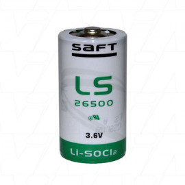LS26500 - LS26500 C size Saft Lithium 3.6V Thionyl Chloride Battery - Bobbin Type