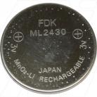 ML2430 FDK Rechargeable Lithium Coin Cell Battery