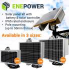 SMK-ENE10W - 10W Pole Mountable Solar Panel Kit 