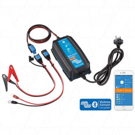 VECIP65-12/15 / Blue Smart IP65 SLA/LiFePO4 charger 12V 15A + alligator clips & M8 eyelets BPC121531014R (AU/NZ Plug)